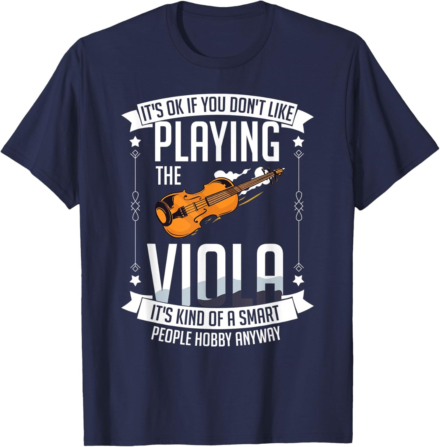 Viola Instrument Music Notes Player Lesson Beginner T-Shirt - T-Shirt | Navy