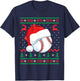 Funny Baseball Ugly Christmas Sweater Boys Sports Xmas T-Shirt - T-Shirt | Navy