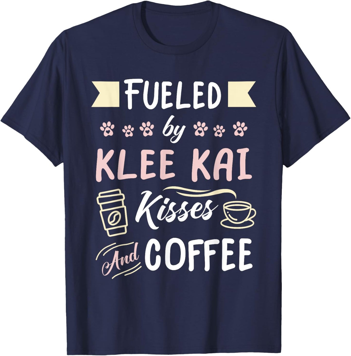 Funny Alaskan Klee Kai Mom Coffee Lover T-Shirt - T-Shirt | Navy