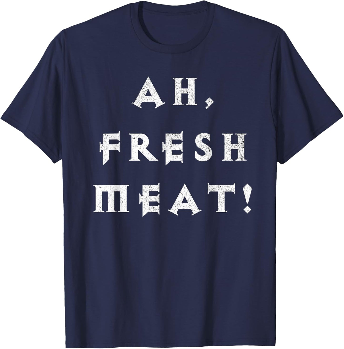 Funny "Ah, Fresh Meat" Diablo inspired T-Shirt - T-Shirt | Navy