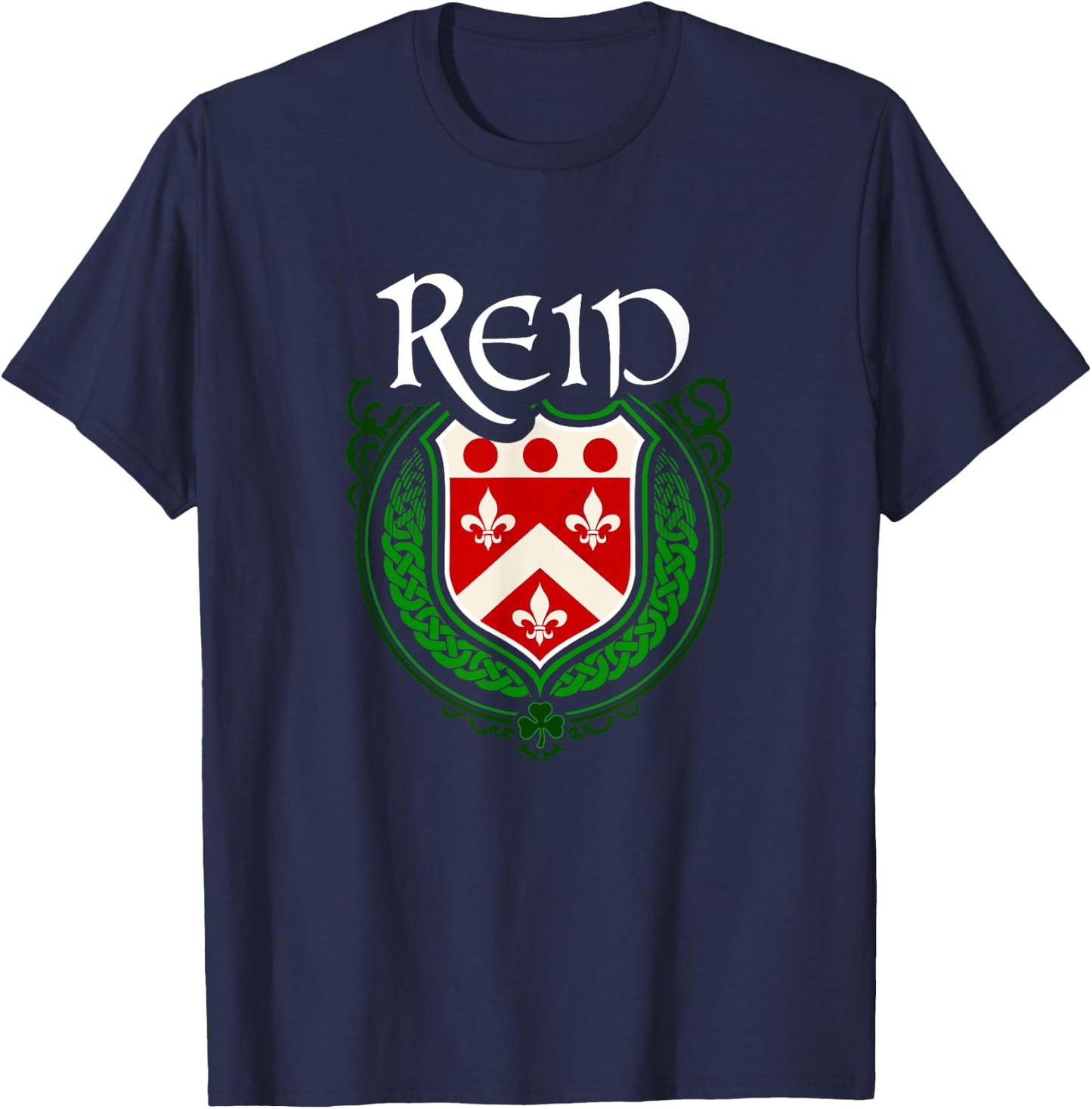 Reid Surname Irish Clan Tartan Badge Ireland T-Shirt - T-Shirt | Navy