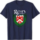 Reid Surname Irish Clan Tartan Badge Ireland T-Shirt - T-Shirt | Navy