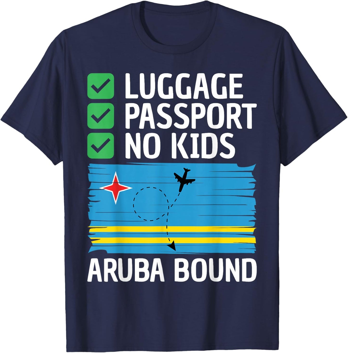 Aruba Travel Vacation Outfit Caribbean Trip Men Women Aruba T-Shirt - T-Shirt | Navy