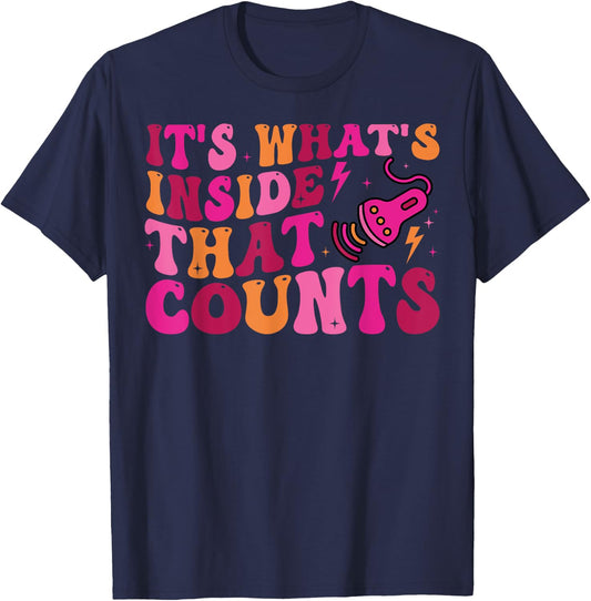 Sonographer It's What's Inside That Counts Ultrasound Tech T-Shirt - T-Shirt | Navy