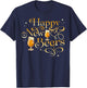 Happy New Beers Funny New Years Eve Holiday T-Shirt - T-Shirt | Navy