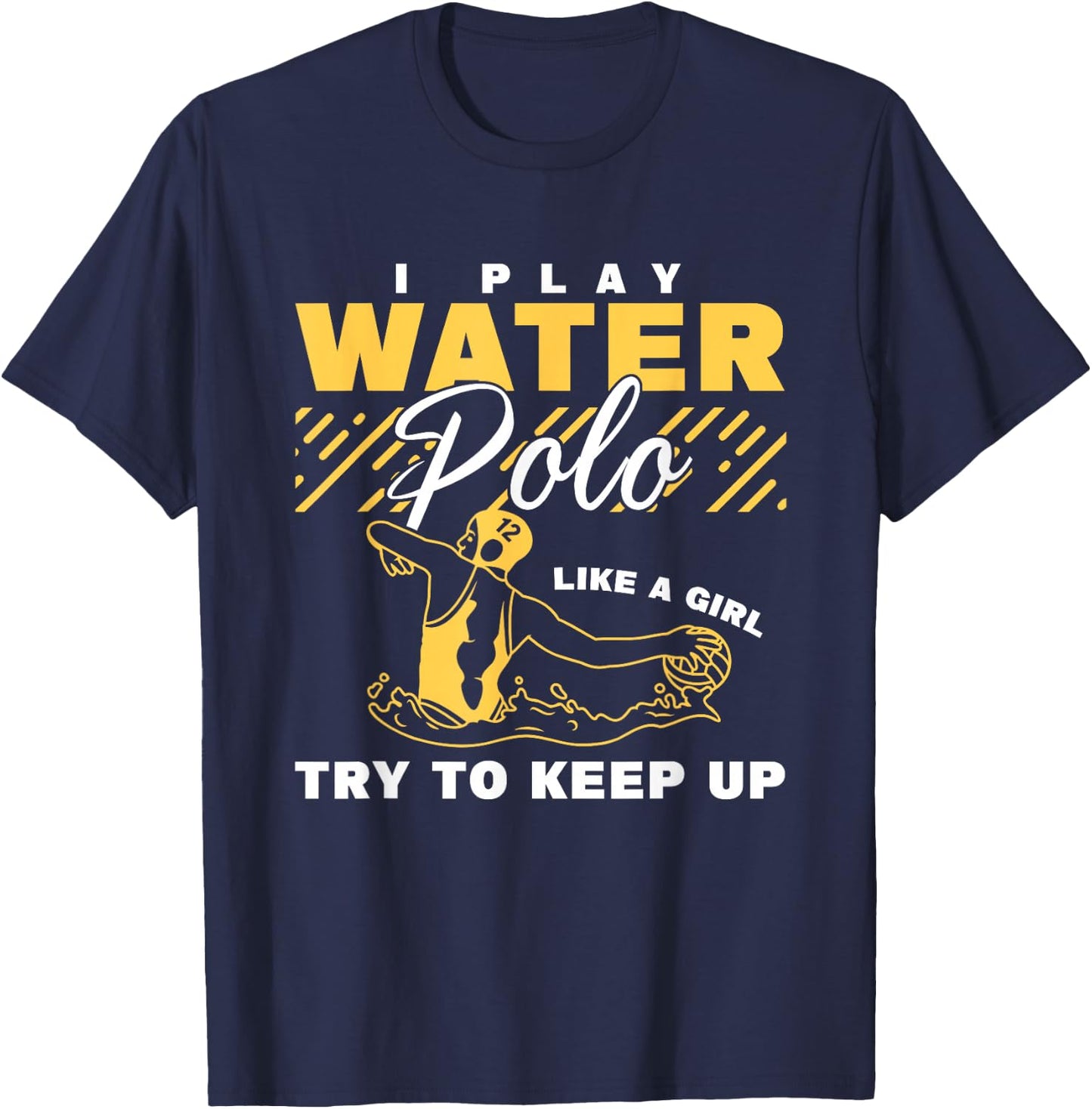 Water Polo Girl Waterpolo Sport Women Water Polo T-Shirt - T-Shirt | Navy