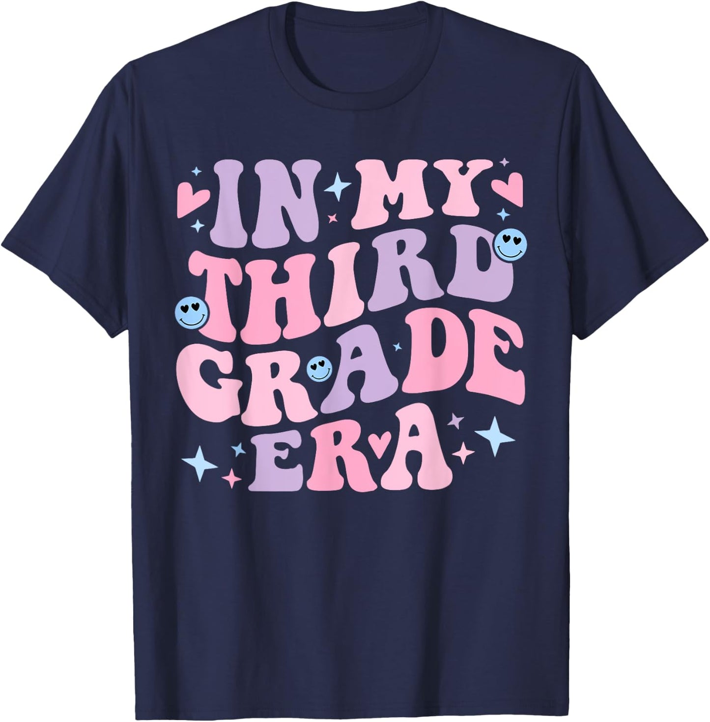In My 3rd Grade Era Back to School in My Third Grade Era T-Shirt - T-Shirt | Navy