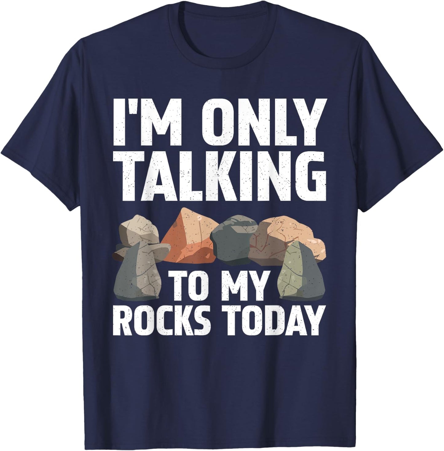 Funny Geology Rock Hound Art Women Rockhound Lover T-Shirt - T-Shirt | Navy