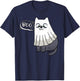 Cute Boo Halloween Kitten Cat Ghost Costume Kids Adult T-Shirt - T-Shirt | Navy