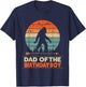 Dad of the Birthday Boy Bigfoot Birthday T-Shirt - T-Shirt | Navy
