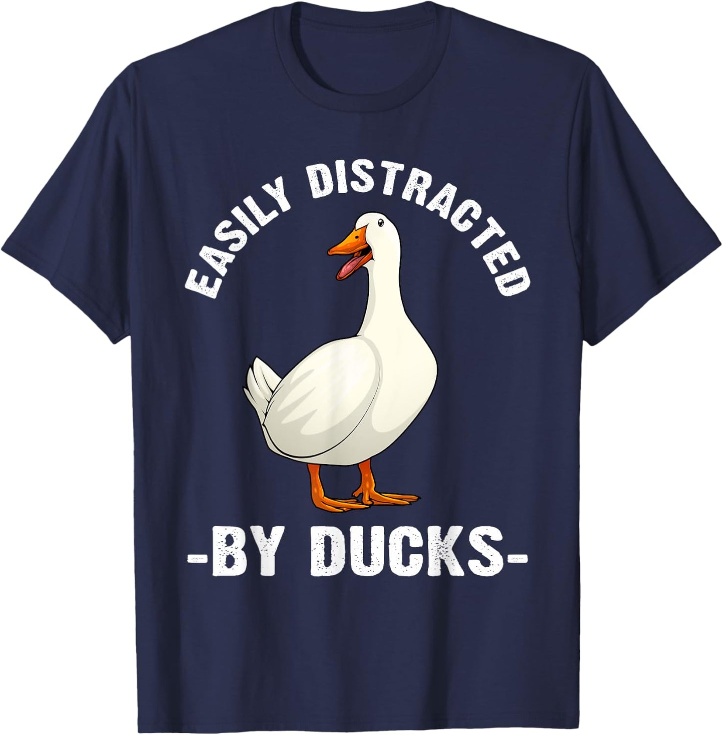 Cute Duck Design Women Aquatic Bird Duck Lovers T-Shirt - T-Shirt | Navy