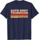 Car Repair Painter Retro Flag Auto Body Technician T-Shirt - T-Shirt | Navy