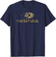 Mossy Oak Nature Camouflage Classic Outdoors Logo V2 T-Shirt - T-Shirt | Navy