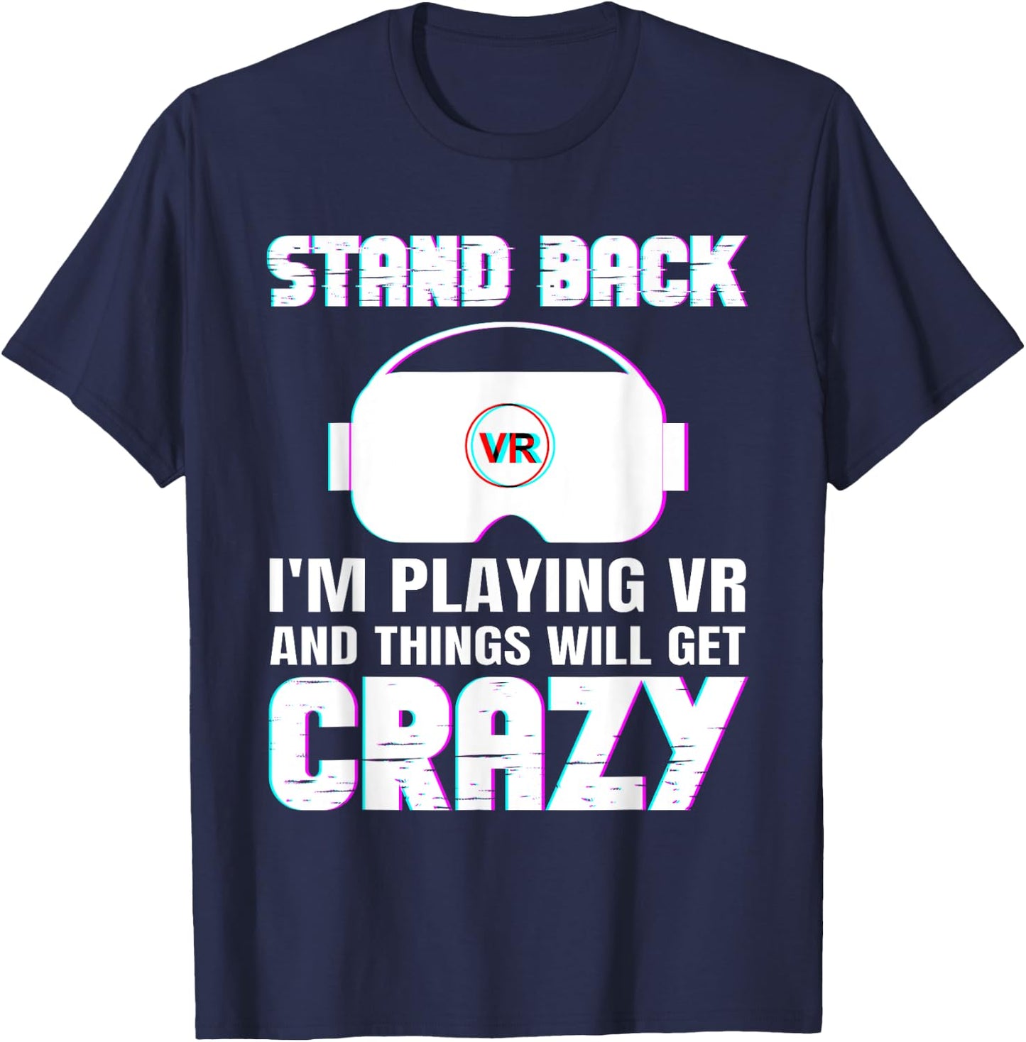 Funny VR Gaming Design Women Virtual Reality Lover T-Shirt - T-Shirt | Navy