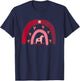 Dala Horse Christmas Rainbow Mother's Day Unicorn T-Shirt - T-Shirt | Navy