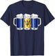 Beer Barbadian Shirt - Beer Barbados Flag Patriotic Men T-Shirt - T-Shirt | Navy