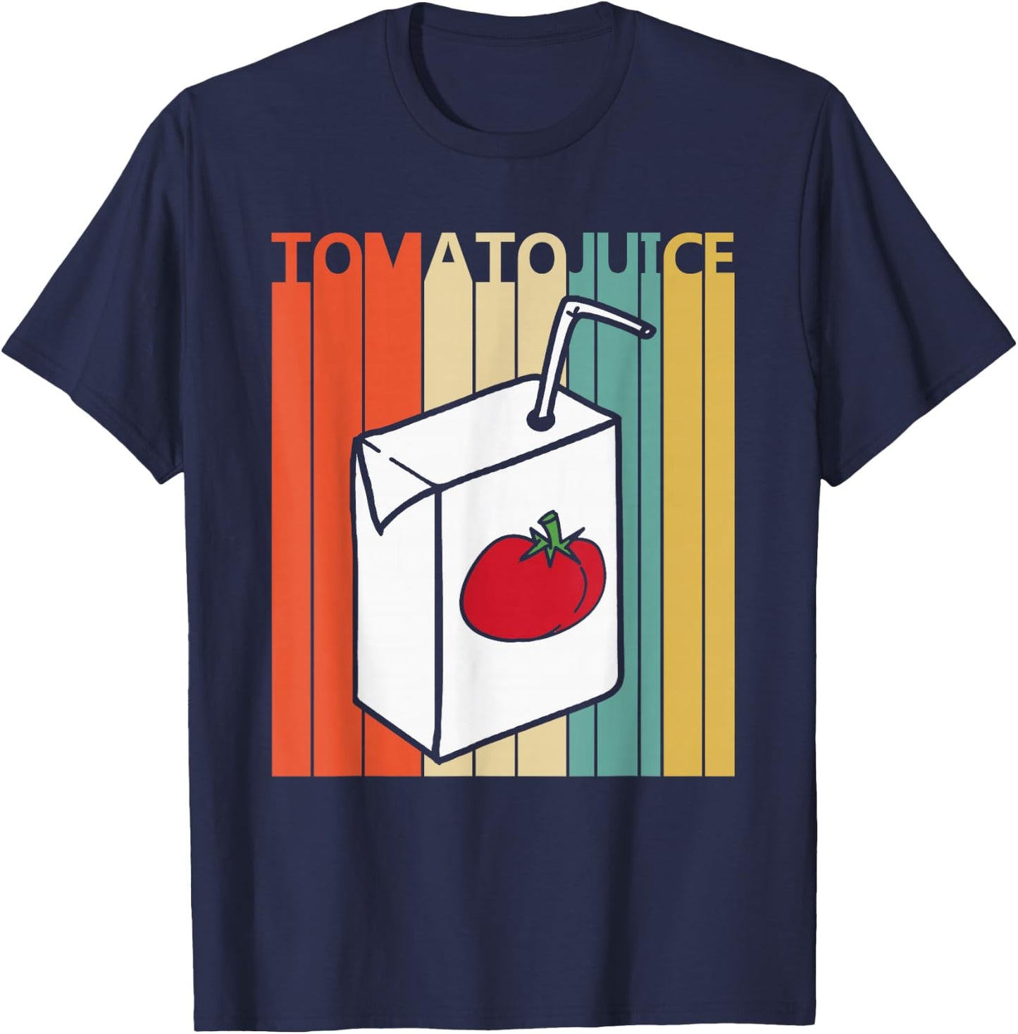Vintage Tomato Juice T-Shirt - T-Shirt | Navy