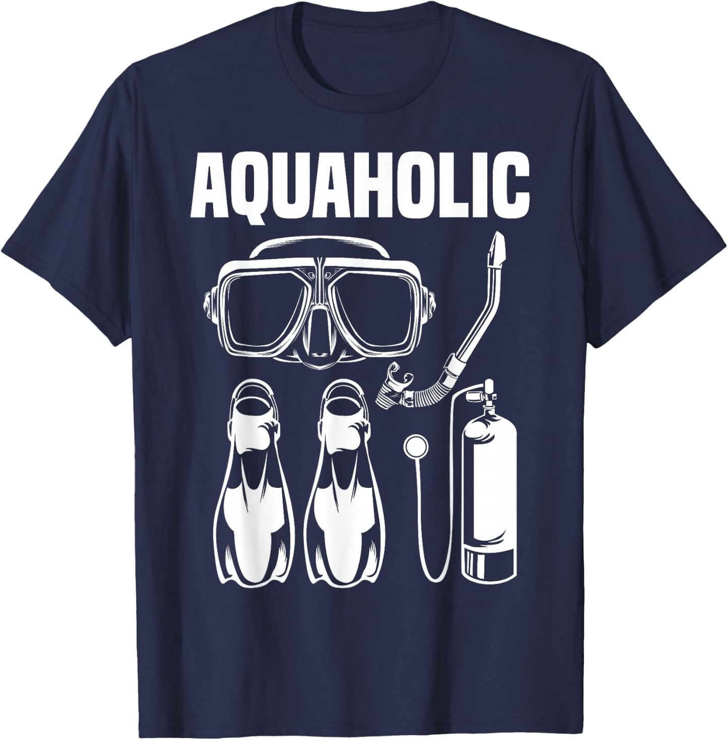 Cool Scuba Diving Themed Design Women Scuba Dive T-Shirt - T-Shirt | Navy