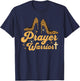 Christian Sayings Praying Quote Leopard Heels Prayer Warrior T-Shirt - T-Shirt | Navy