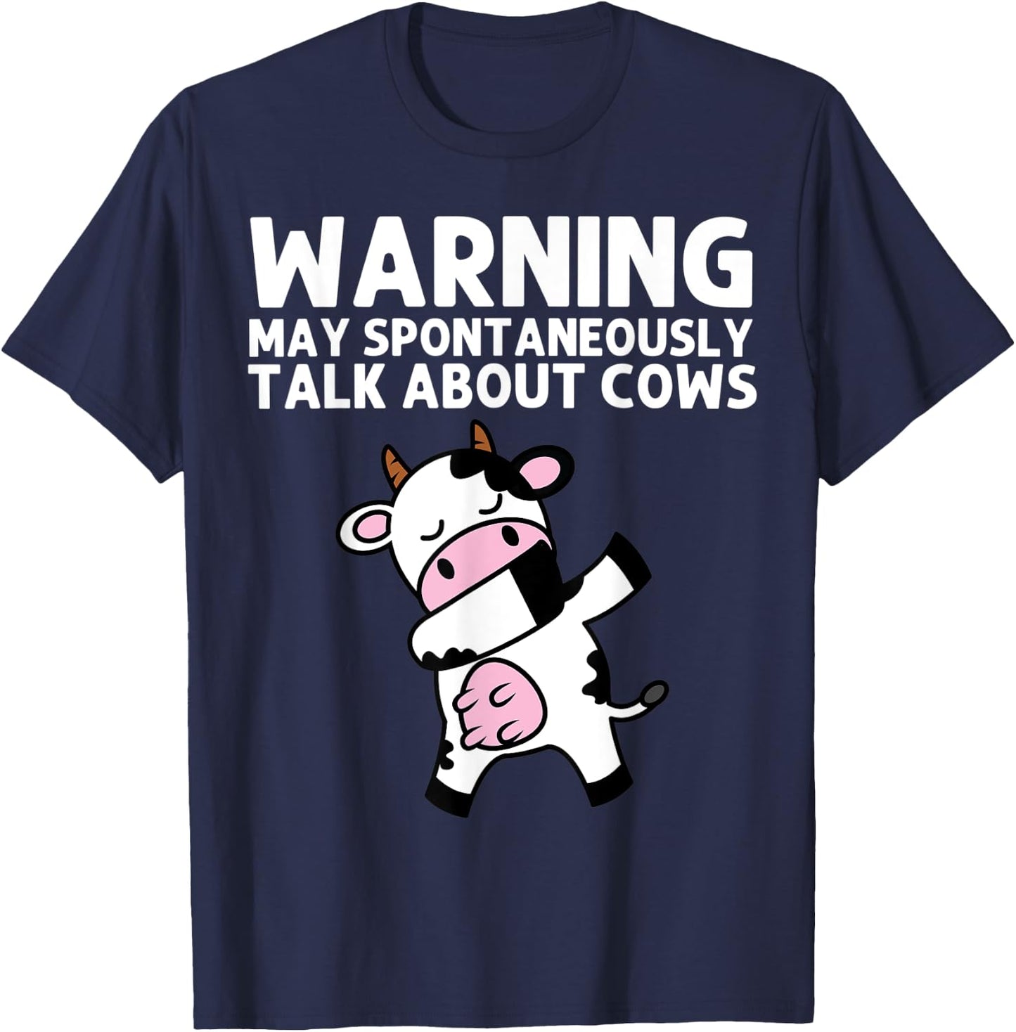 Funny Cow Women Milking Cows Bull Ranch Farm Animal T-Shirt - T-Shirt | Navy