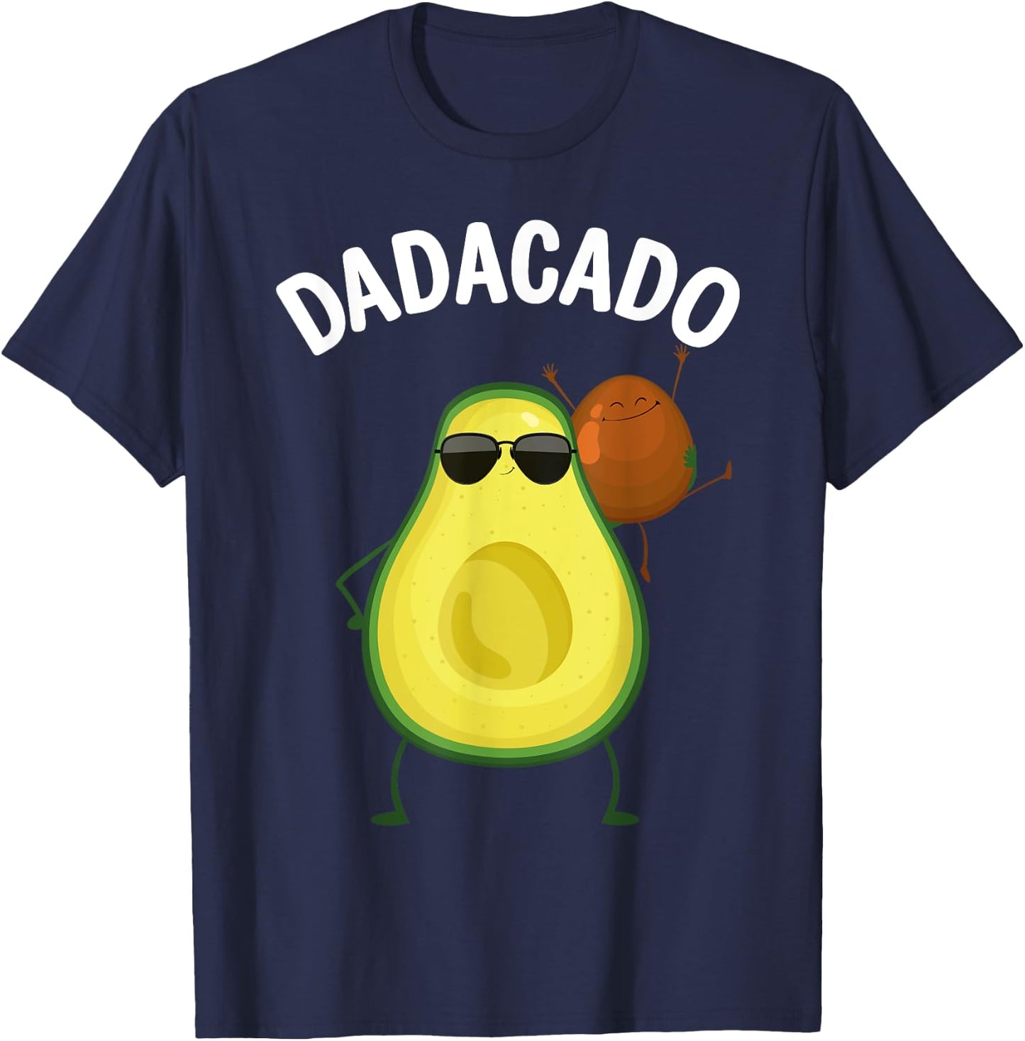 Cute Avocado Design For Dad Men Fruit Avocado Pear Lovers T-Shirt - T-Shirt | Navy