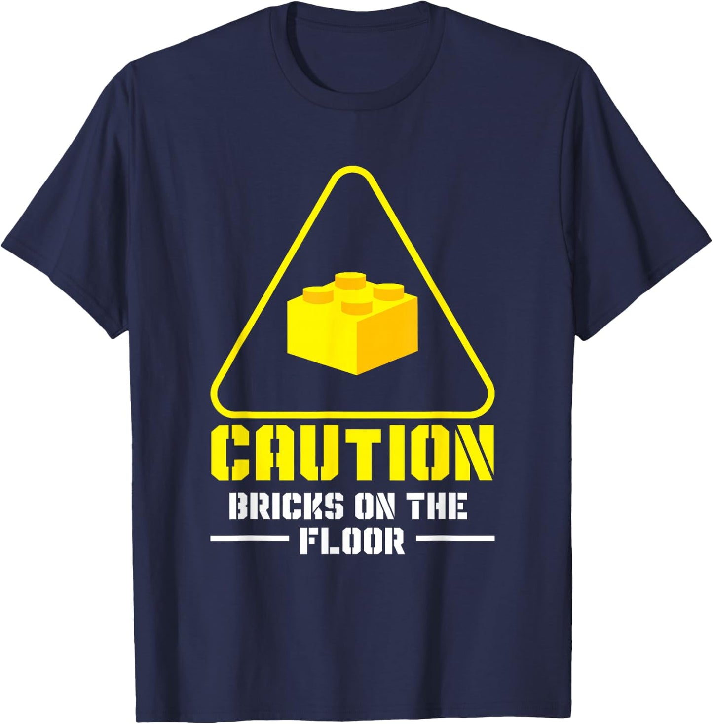 Master Builder Bricks Blocks Play Toys T-Shirt - T-Shirt | Navy