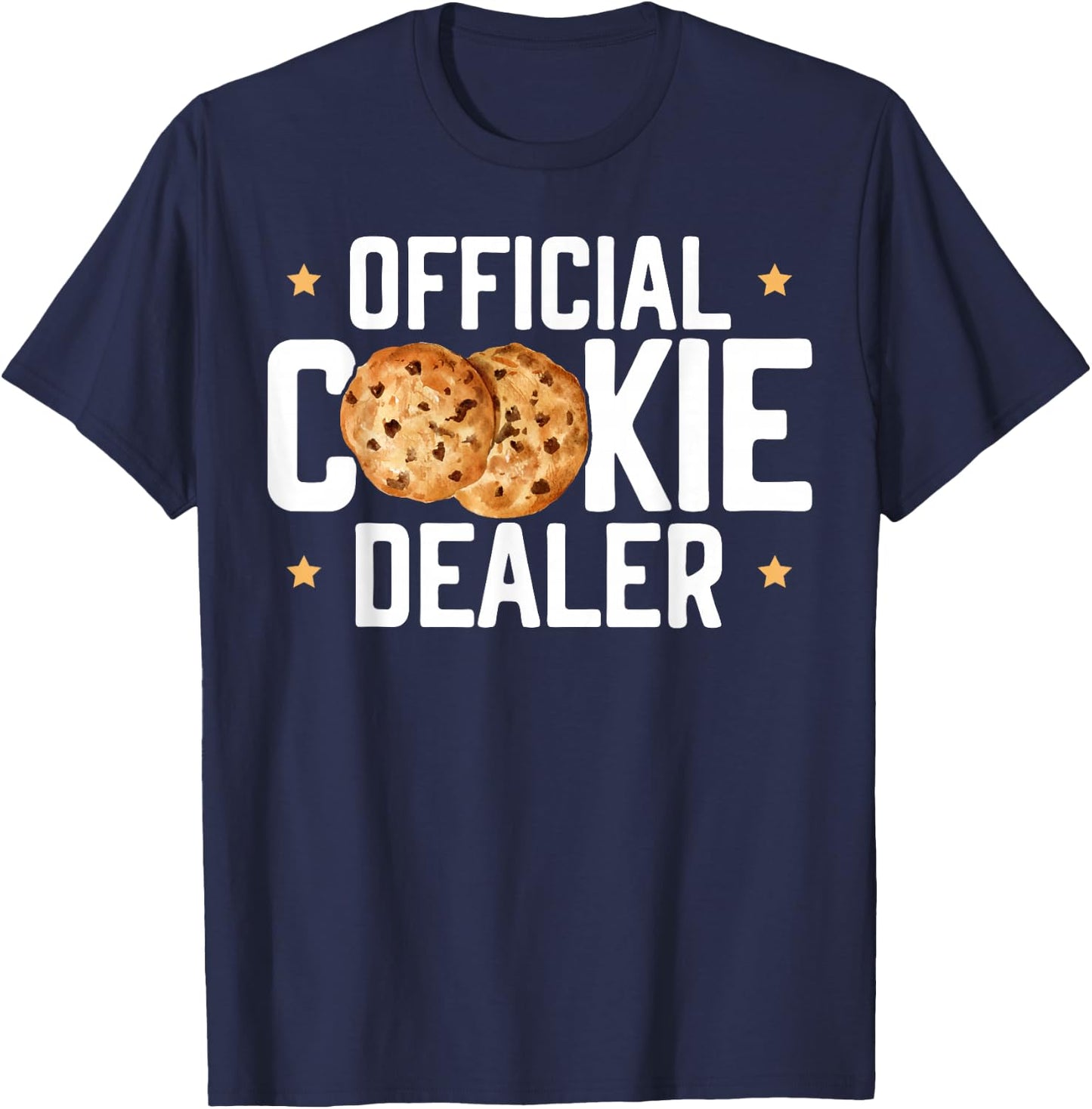 Official Cookie Dealer Sweet Dessert Cookie Baking T-Shirt - T-Shirt | Navy