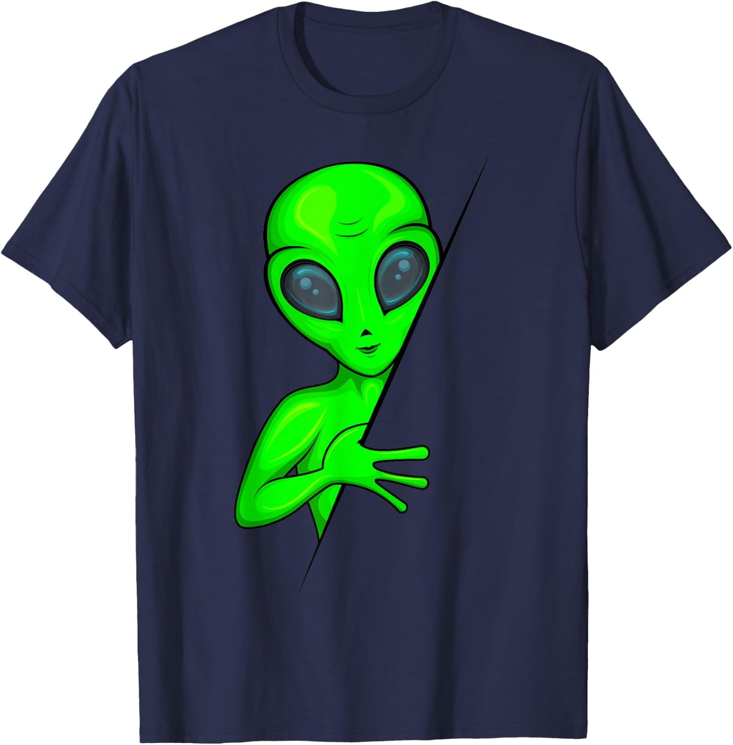 Alien Ufo Kids T-Shirt - T-Shirt | Navy