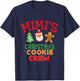 Mimi's Christmas Cookie Crew Santa Xmas Gingerbread T-Shirt - T-Shirt | Navy