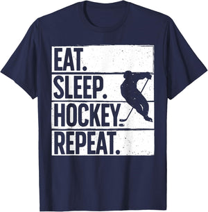 Cute Ice Hockey Women Hockey Lover Goalie Sports T-Shirt - T-Shirt | Navy