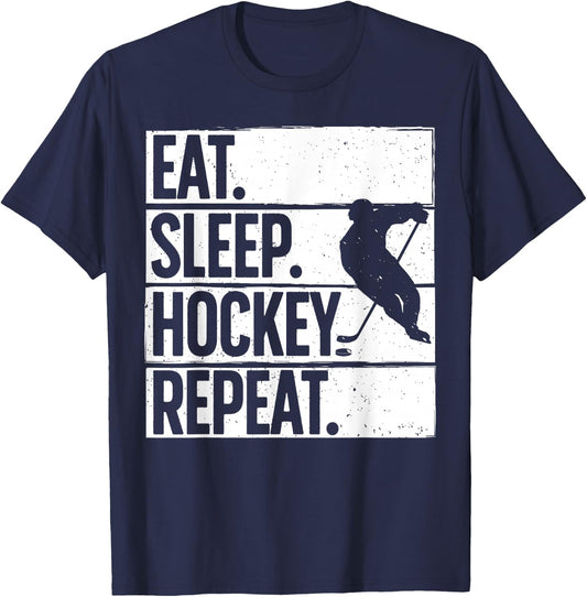 Cute Ice Hockey Women Hockey Lover Goalie Sports T-Shirt - T-Shirt | Navy
