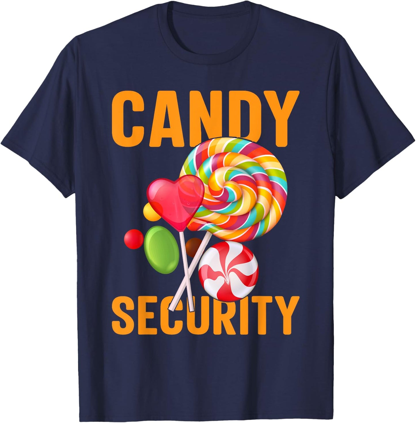 Candy Land Costumes Adult Candy Land Candy Security T-Shirt - T-Shirt | Navy
