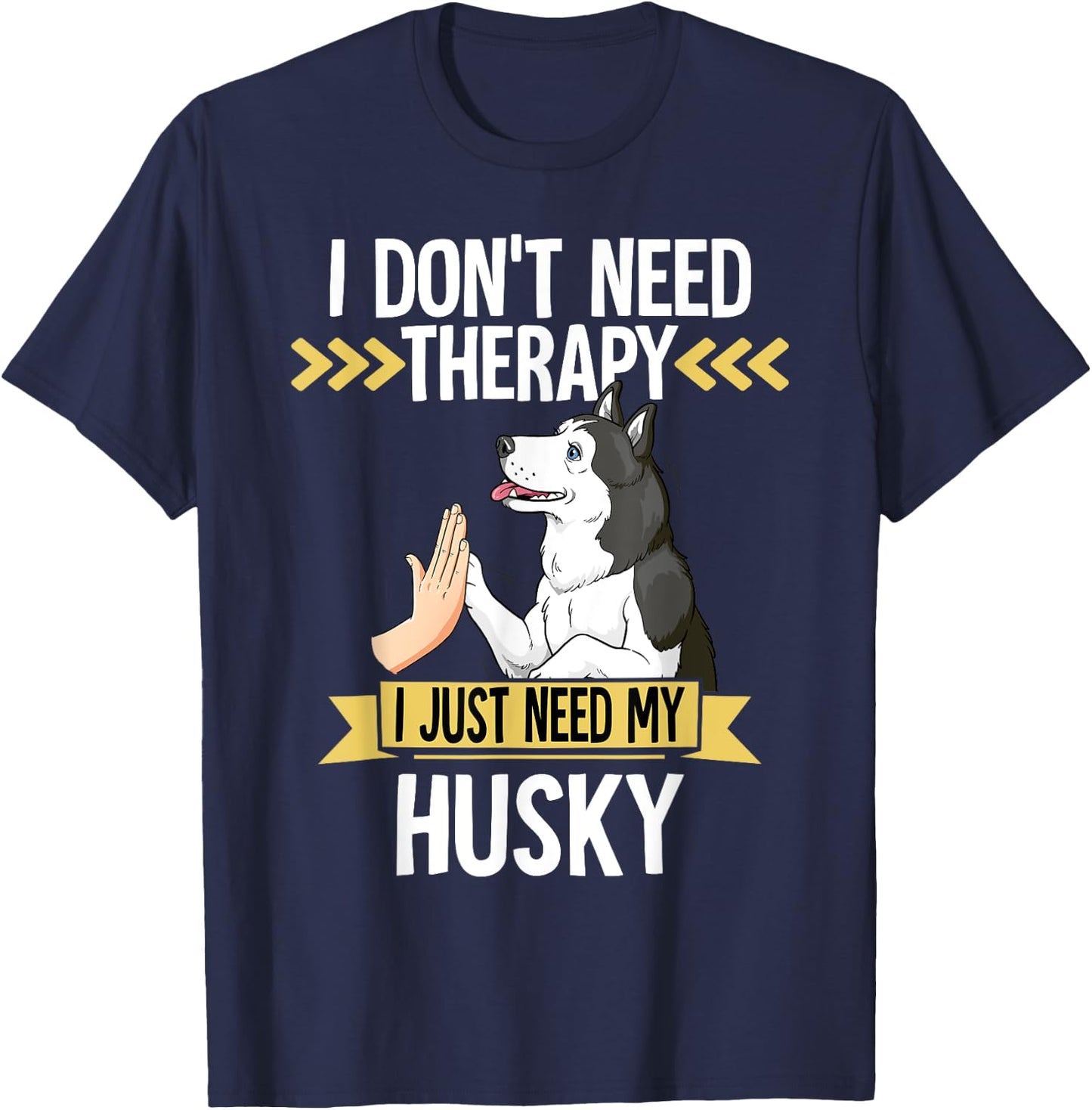 Siberian Husky T-Shirt - T-Shirt | Navy