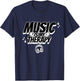 Music Is My Therapy Music Musicians Headphone Music Memes T-Shirt - T-Shirt | Navy