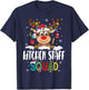 Kitchen Staff Squad Funny Reindeer Lunch Lady Christmas T-Shirt - T-Shirt | Navy