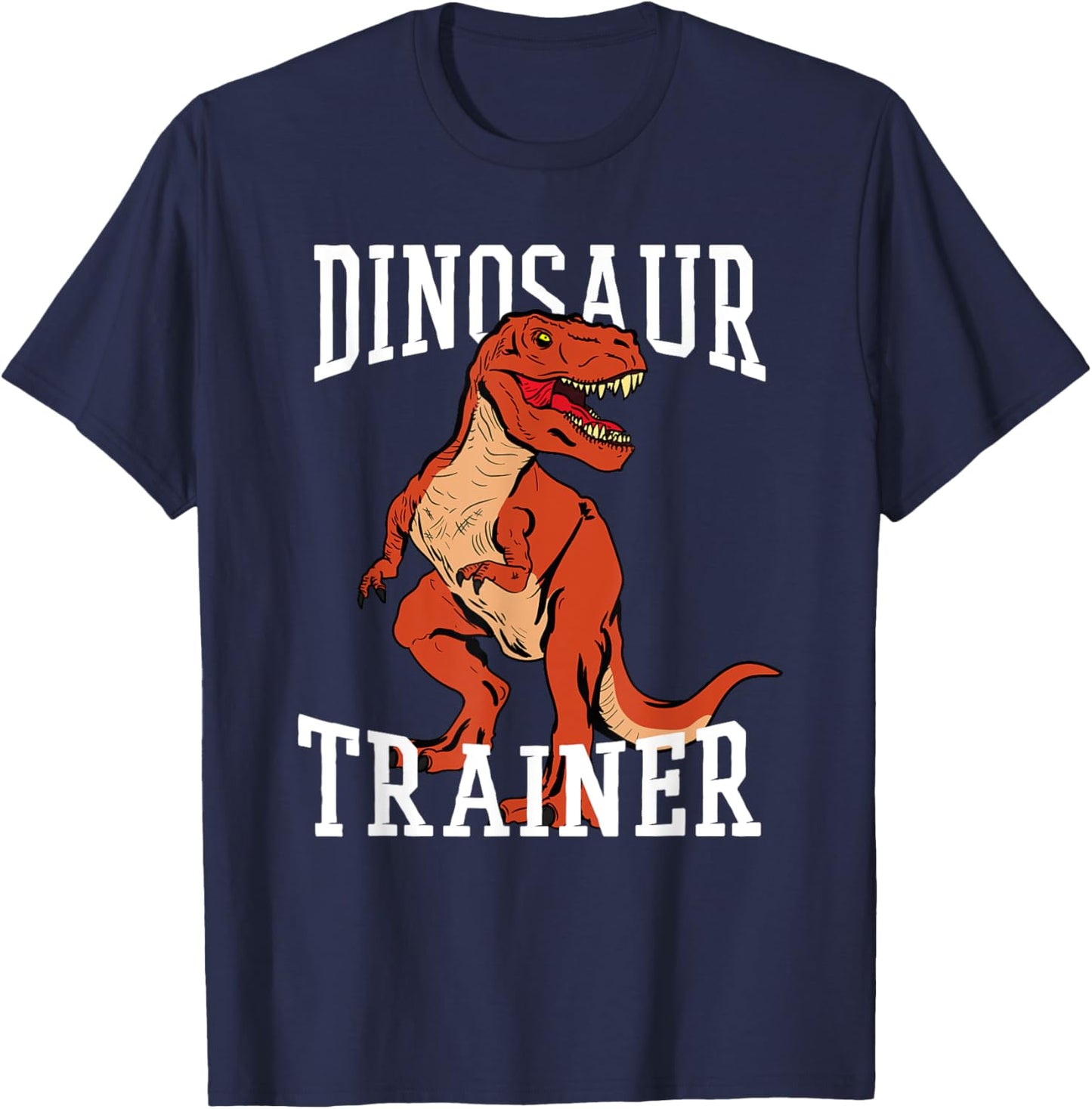 Dinosaur Trainer Dino T-rex Tyrannosaurus Rex T-Shirt - T-Shirt | Navy