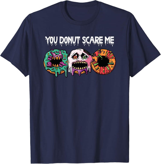 Donut Halloween Costume Doughnut Lover Spooky Trick Or Treat T-Shirt - T-Shirt | Navy