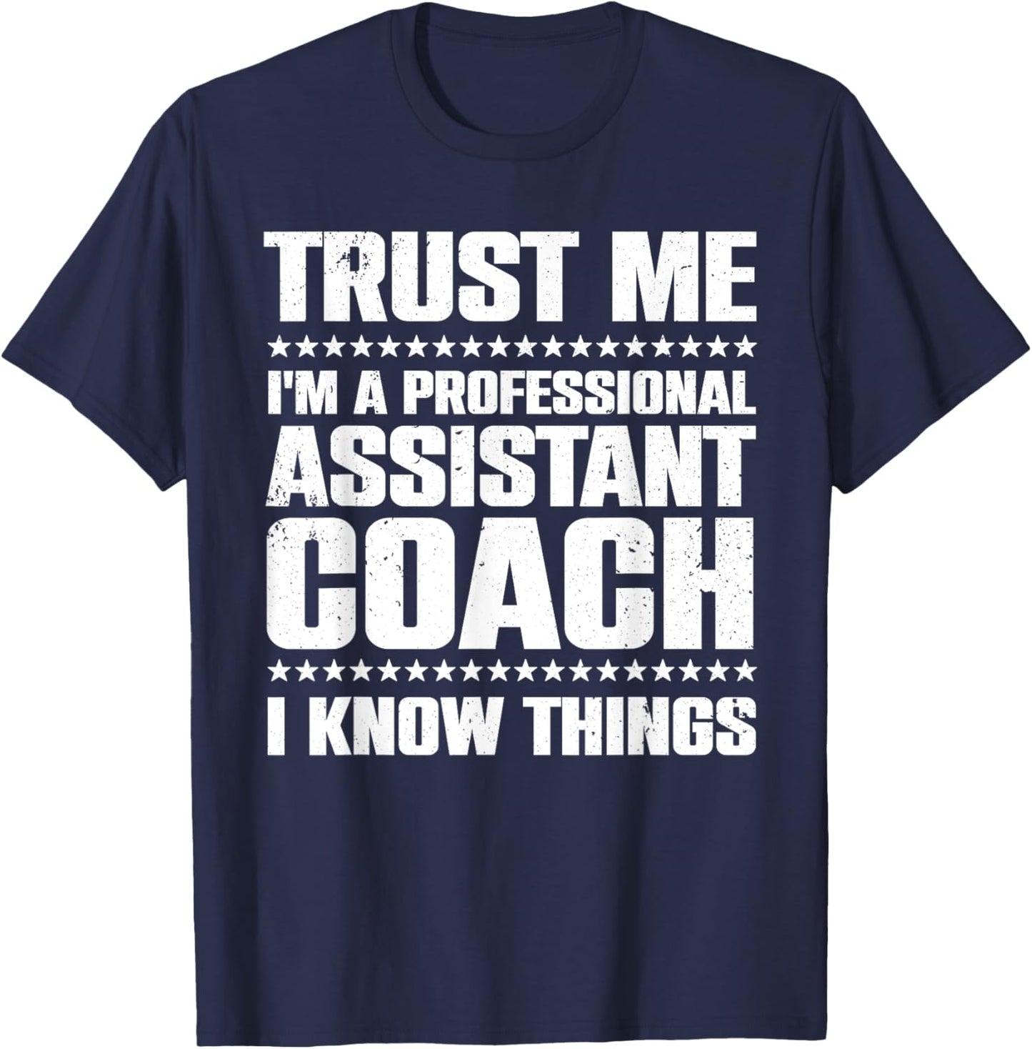Cute Assistant Coach Women Softball Baseball Coaches T-Shirt - T-Shirt | Navy