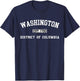 Vintage Washington DC USA Varsity Style Sports T-Shirt - T-Shirt | Navy