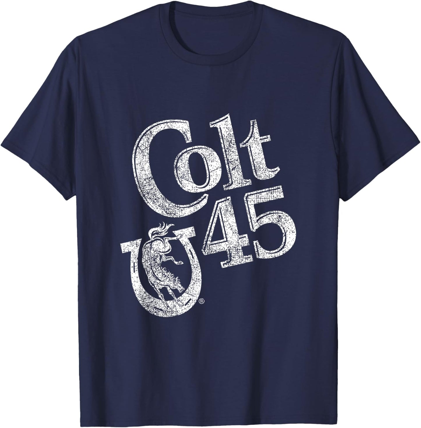 Colt 45 Beer Vintage Style - Logo T-Shirt - T-Shirt | Navy