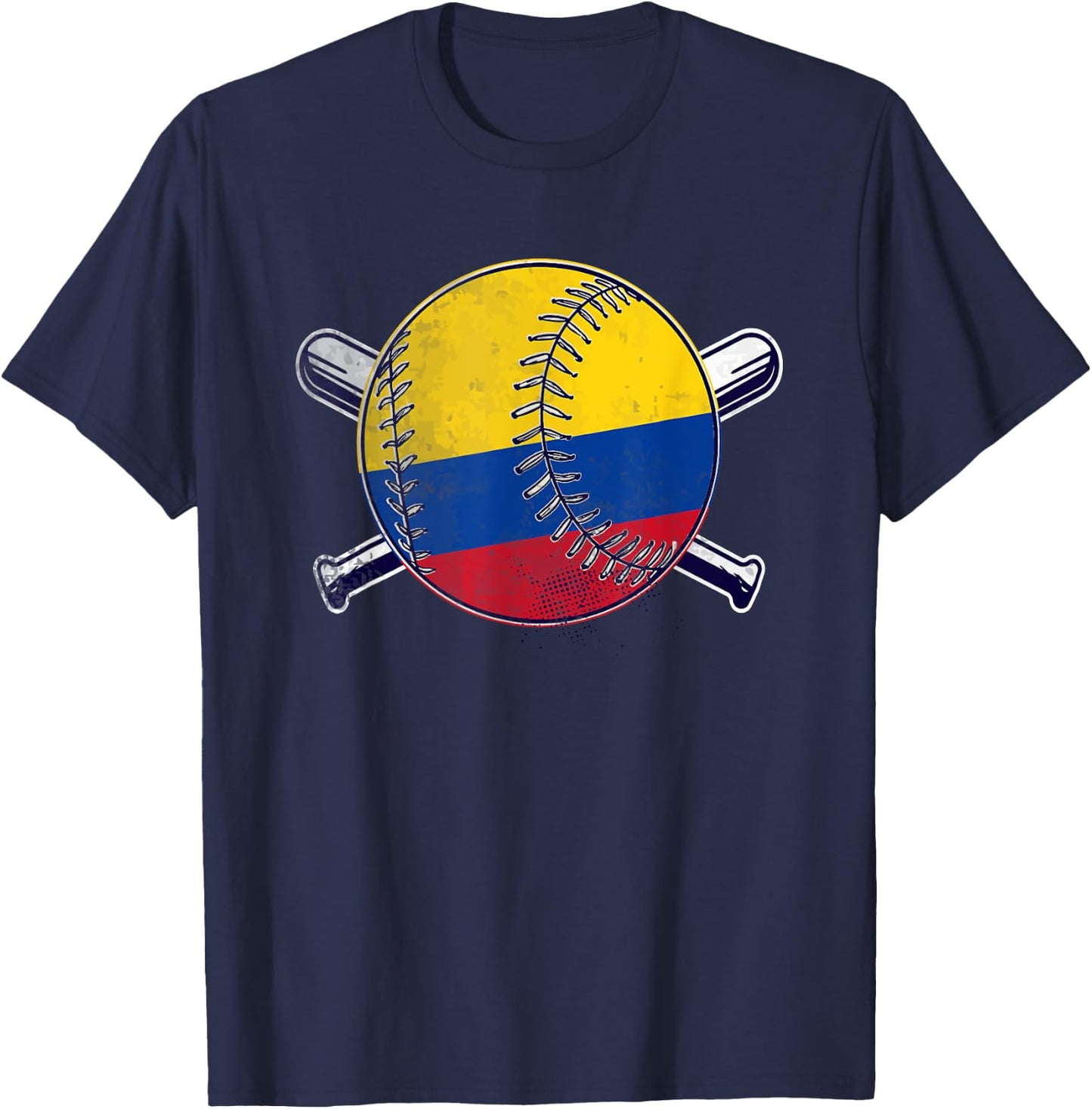 Colombian Baseball Sport Colombia Baseball T-Shirt - T-Shirt | Navy