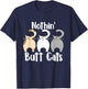 Nothin Butt Cats - Pet Owner Cat Lover Kitty Kitten Women T-Shirt - T-Shirt | Navy