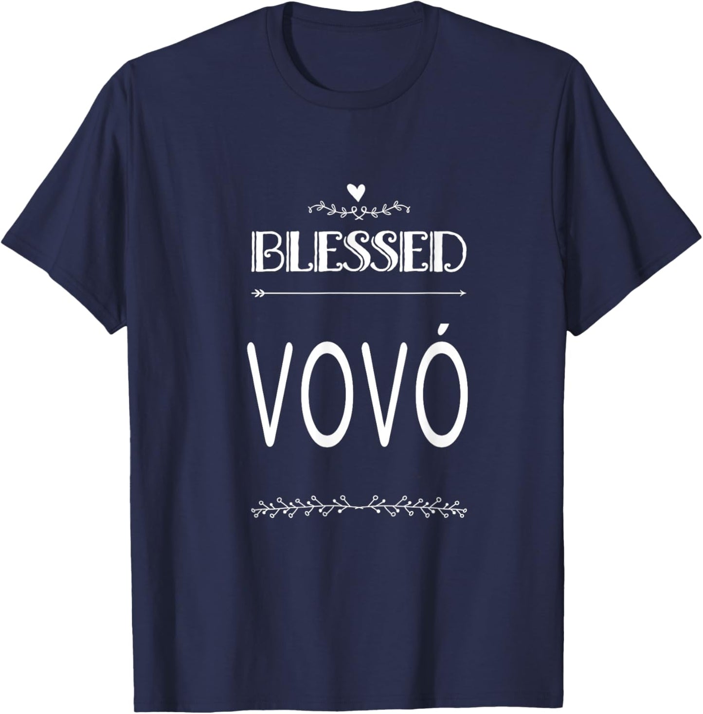 Blessed Vovó Portugal Portuguese Grandma T-Shirt - T-Shirt | Navy