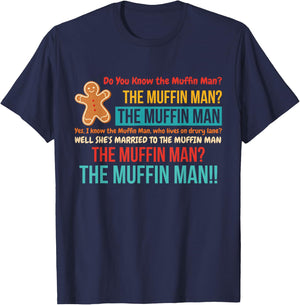 Do You Know The Muffin Man? The Muffin Man Vintage T-Shirt - T-Shirt | Navy