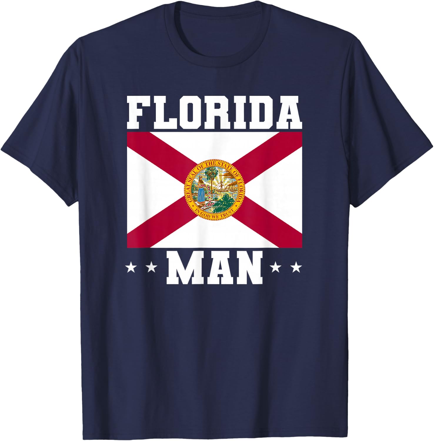 Florida Man Home State Lover Floridian T-Shirt - T-Shirt | Navy