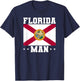 Florida Man Home State Lover Floridian T-Shirt - T-Shirt | Navy