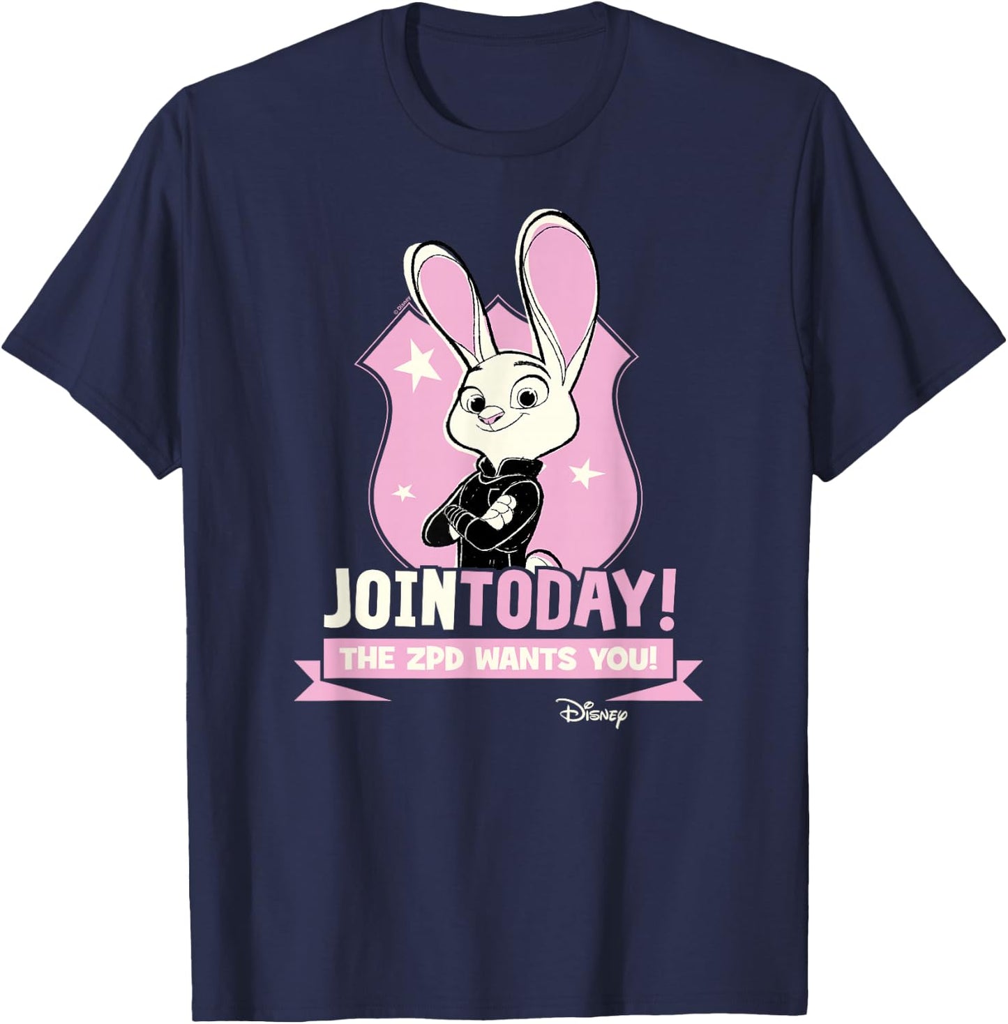 Zootopia - Judy Join Today The ZPD Wants You T-Shirt - T-Shirt | Navy