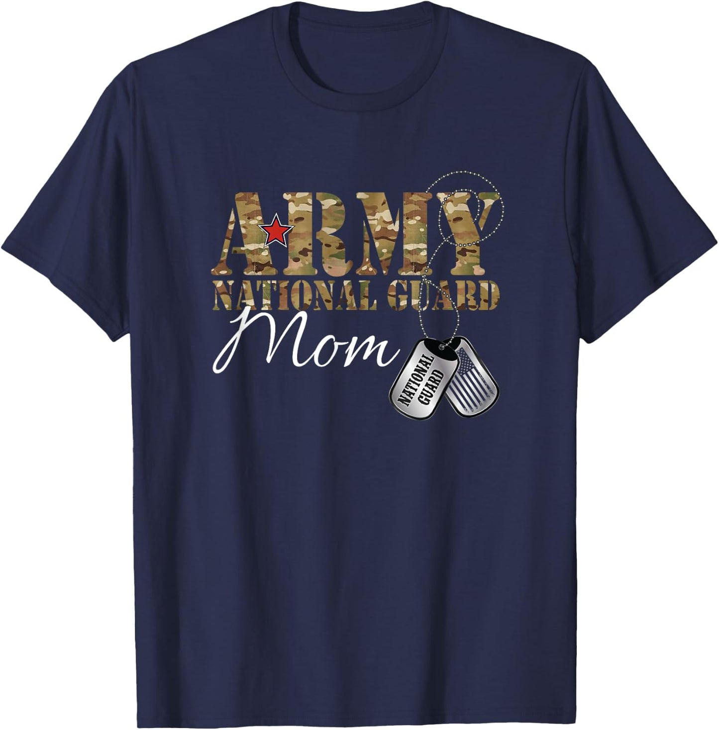 Army National Guard Mom Army National Guard Graduation Mom T-Shirt - T-Shirt | Navy