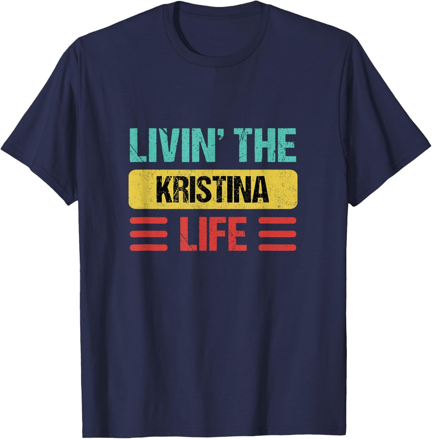 Kristina Name T-Shirt - T-Shirt | Navy