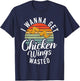 I wanna get Chicken Wings wasted Chicken Wing T-Shirt - T-Shirt | Navy